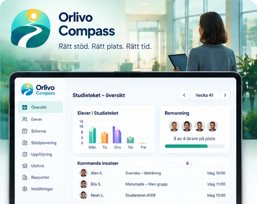 Orlivo Compass – planering av stöd, schema och bemanning